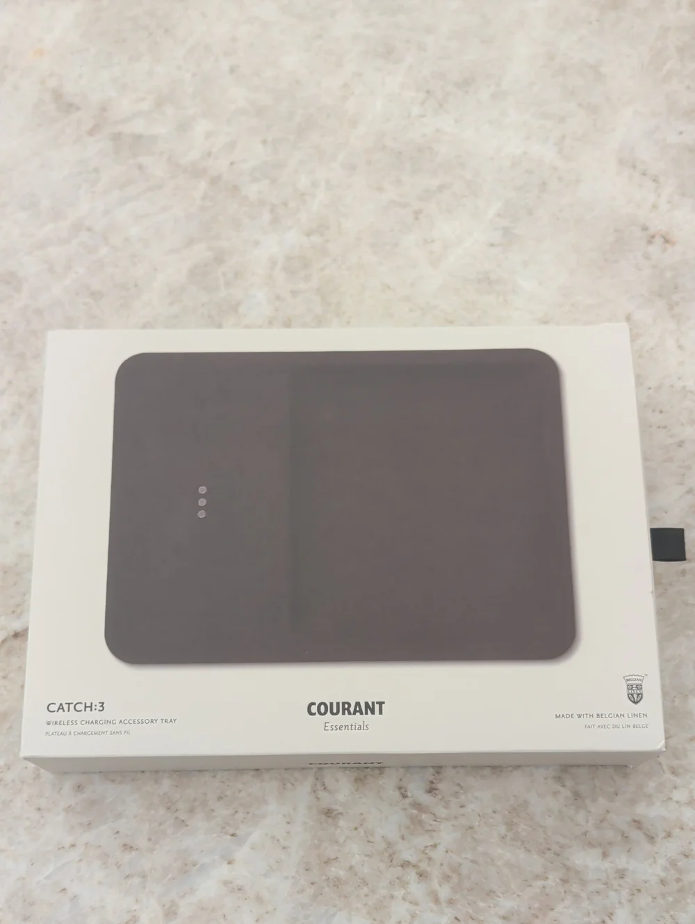 Oura Courant Essentials Catch:3 Wireless Charging Tray - Gray